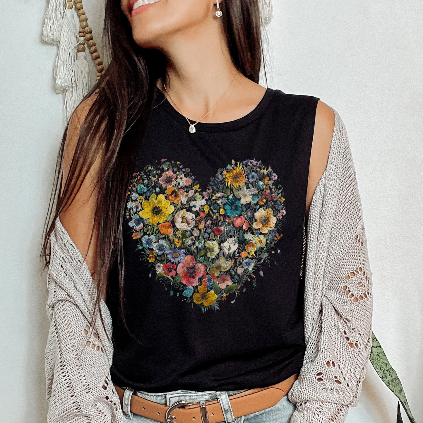 Flower Love - Ladies’ Muscle Tank