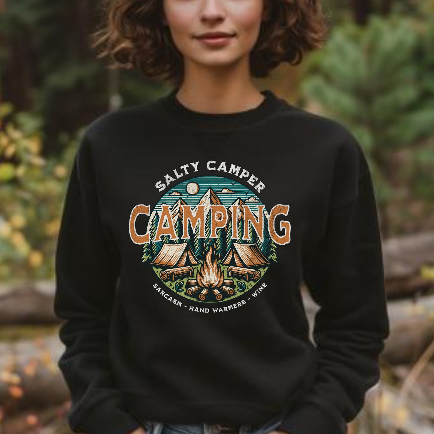 "Salty Camper" - Crew neck sweatshirt