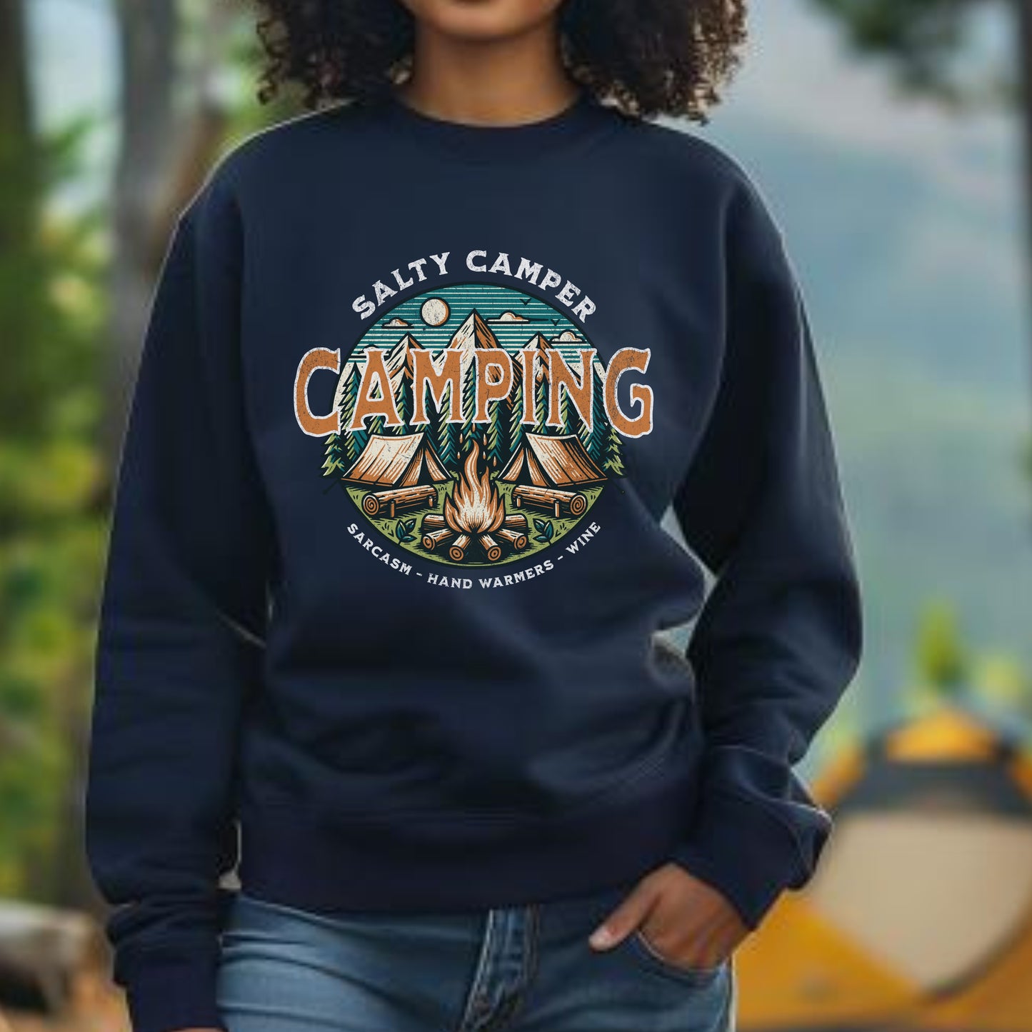 "Salty Camper" - Crew neck sweatshirt