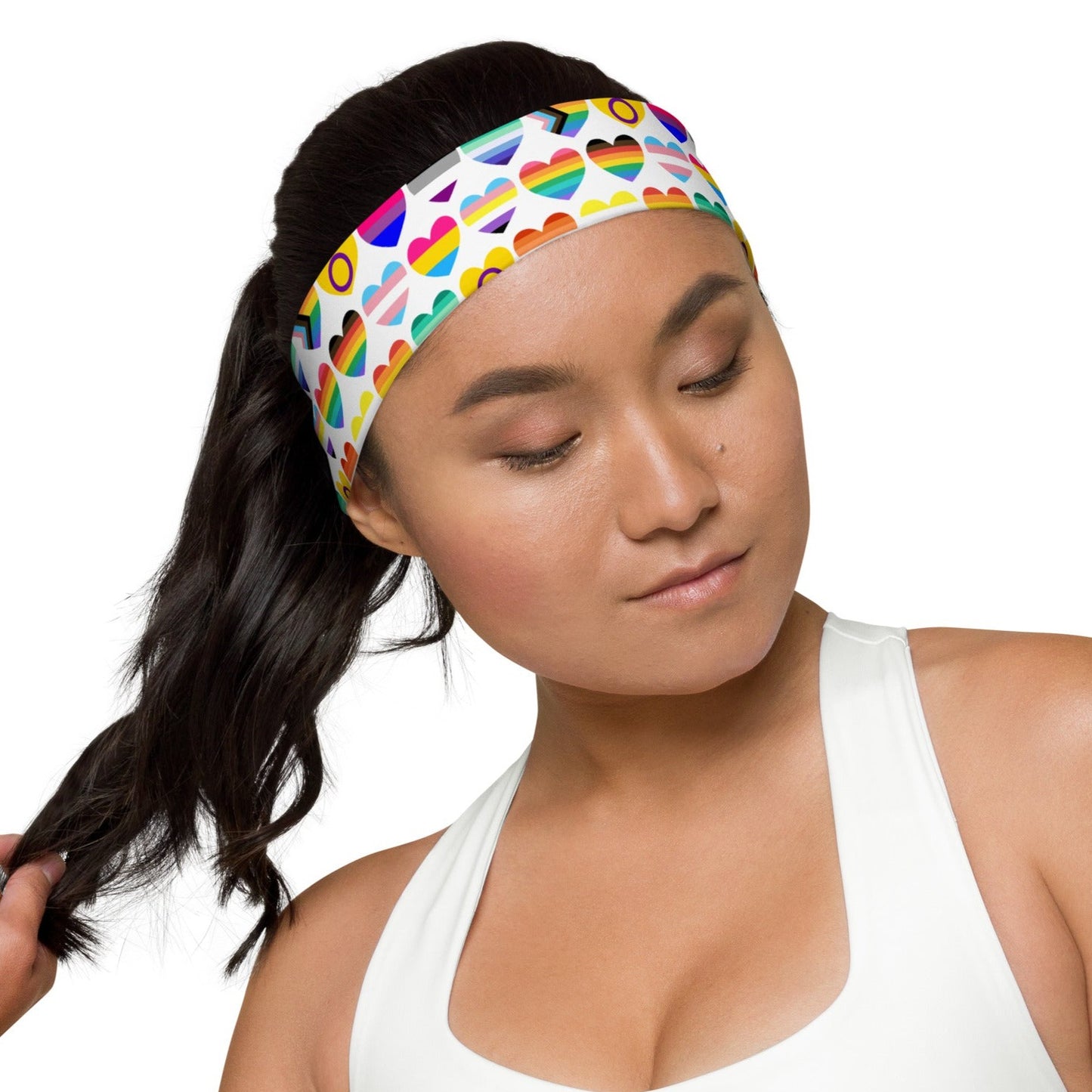 LGBTQ hearts Headband