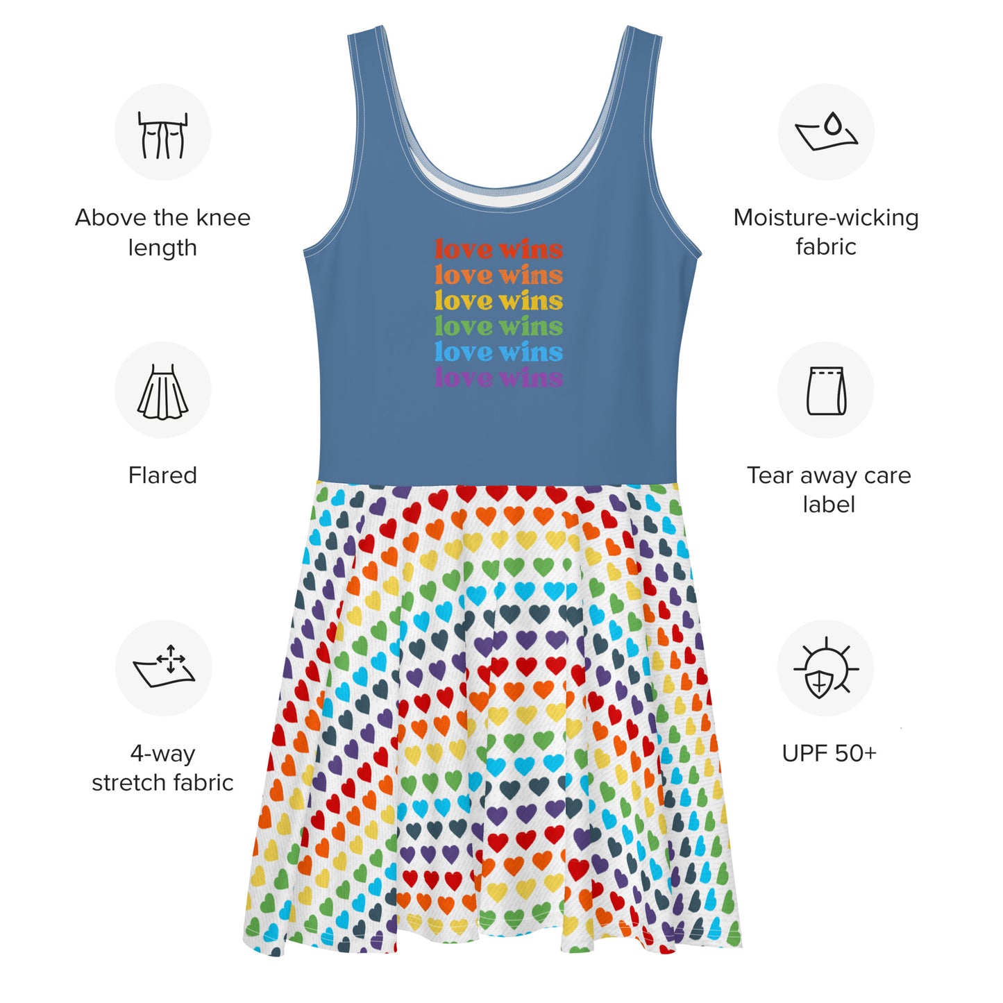 "Love Wins" - Skater Dress