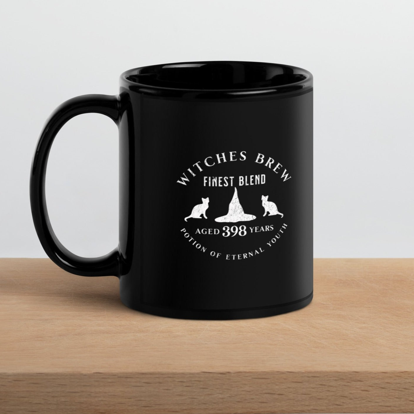 "Witches brew" Black Glossy Mug
