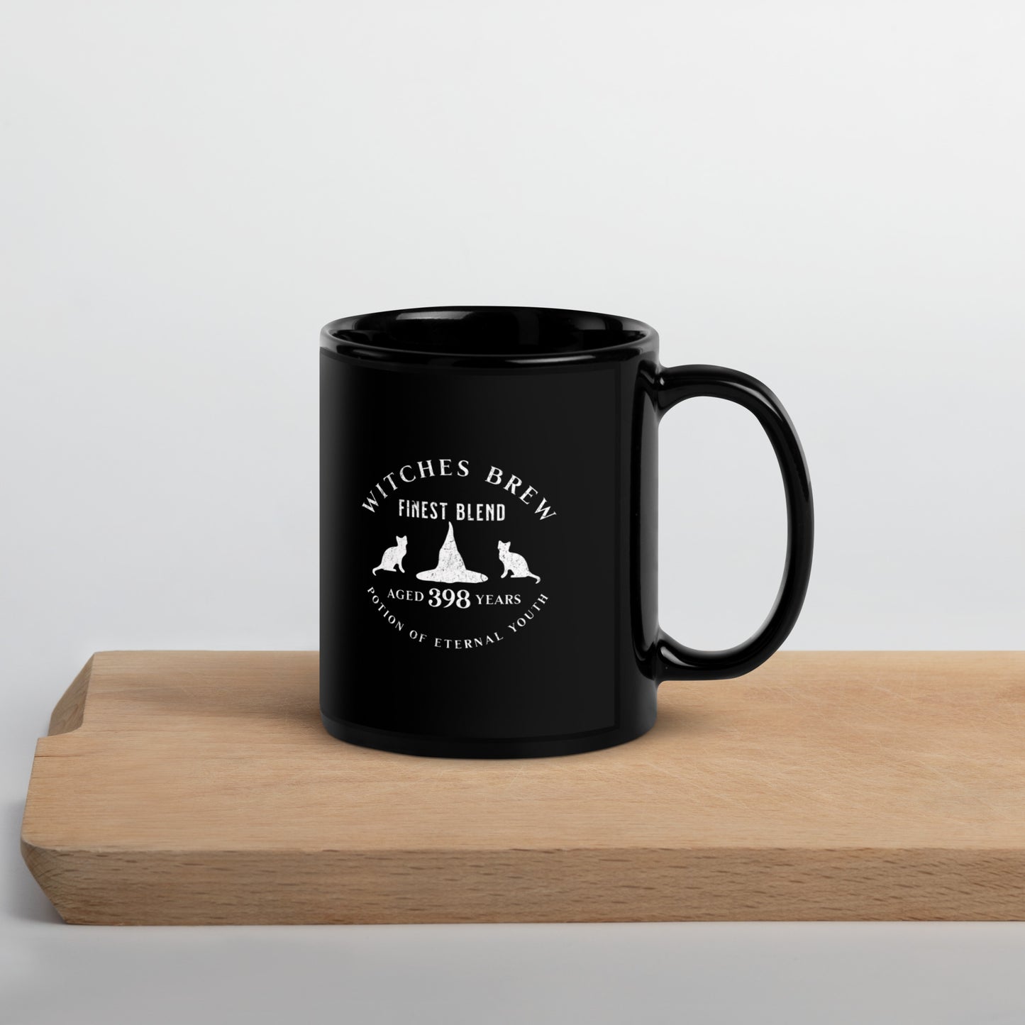 "Witches brew" Black Glossy Mug