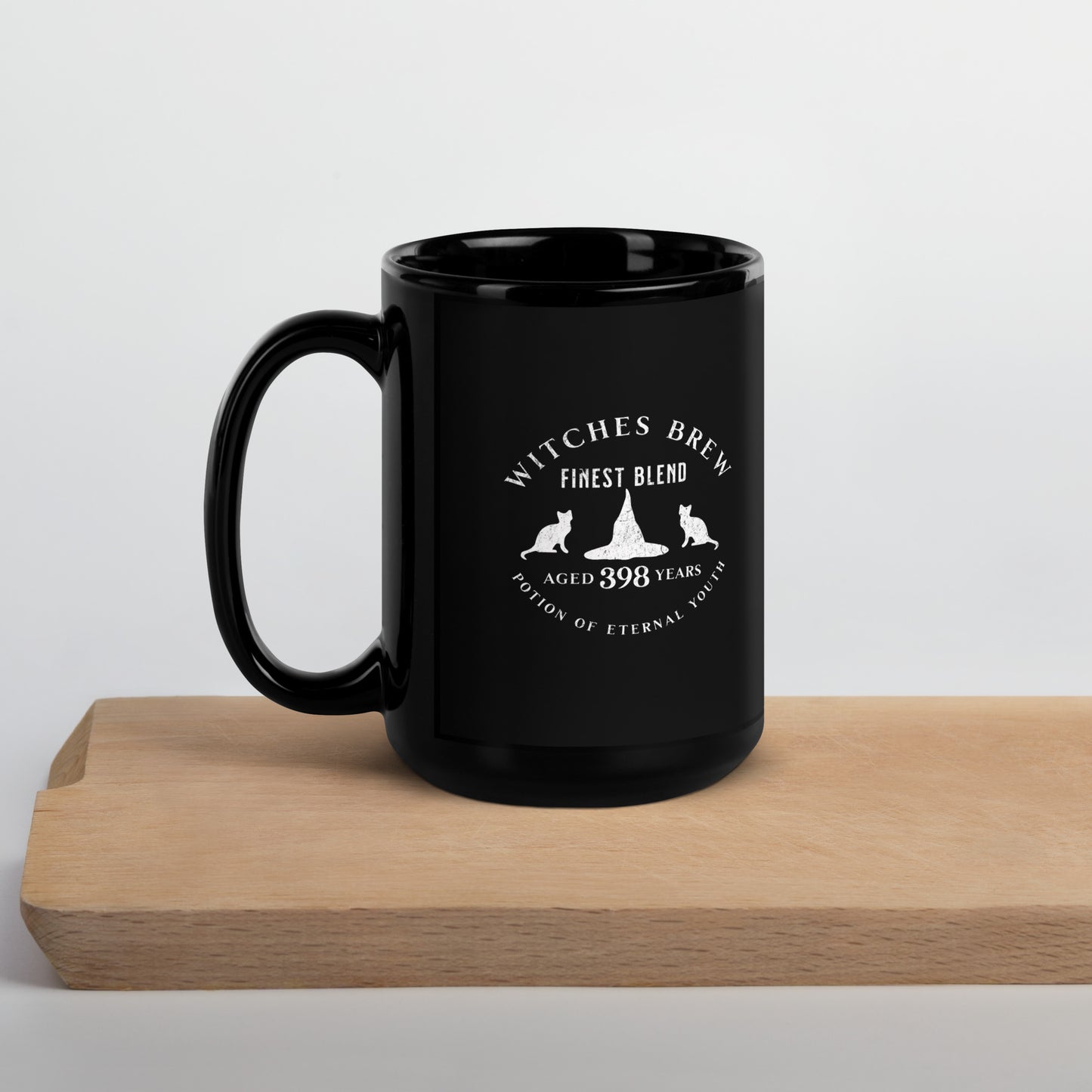"Witches brew" Black Glossy Mug