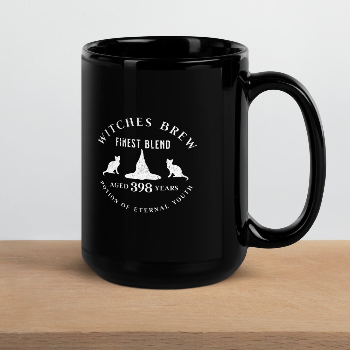 "Witches brew" Black Glossy Mug