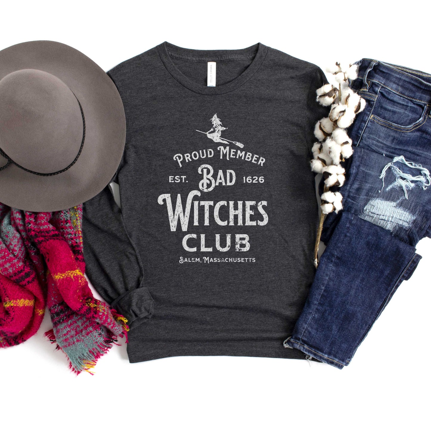 "Bad Witches Club" - Unisex Long Sleeve Tee
