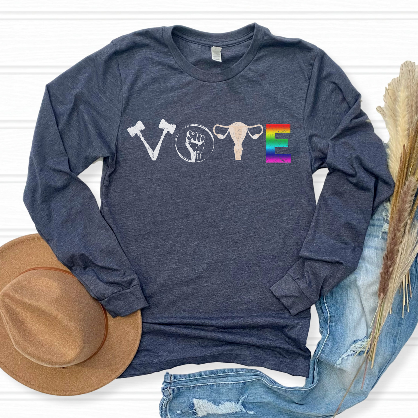 "Vote" Unisex Long Sleeve Tee