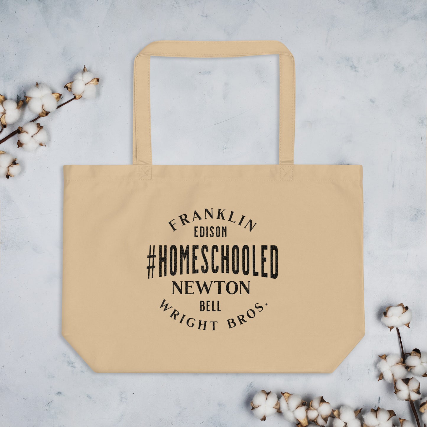 Homeschooled Scientists & Engineers - Large organic tote bag