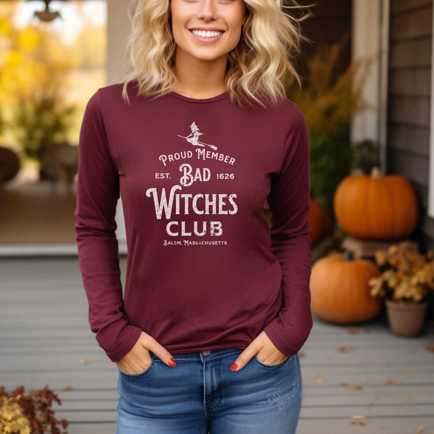 "Bad Witches Club" - Unisex Long Sleeve Tee