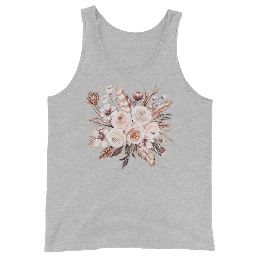 "Vintage Flowers" - Unisex Tank Top