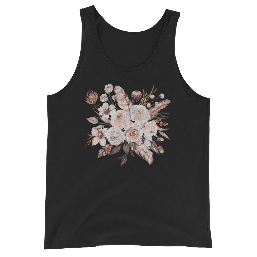 "Vintage Flowers" - Unisex Tank Top