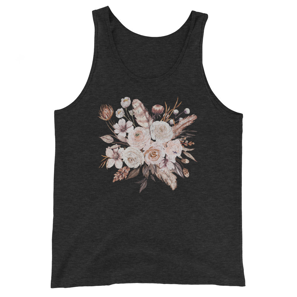 "Vintage Flowers" - Unisex Tank Top