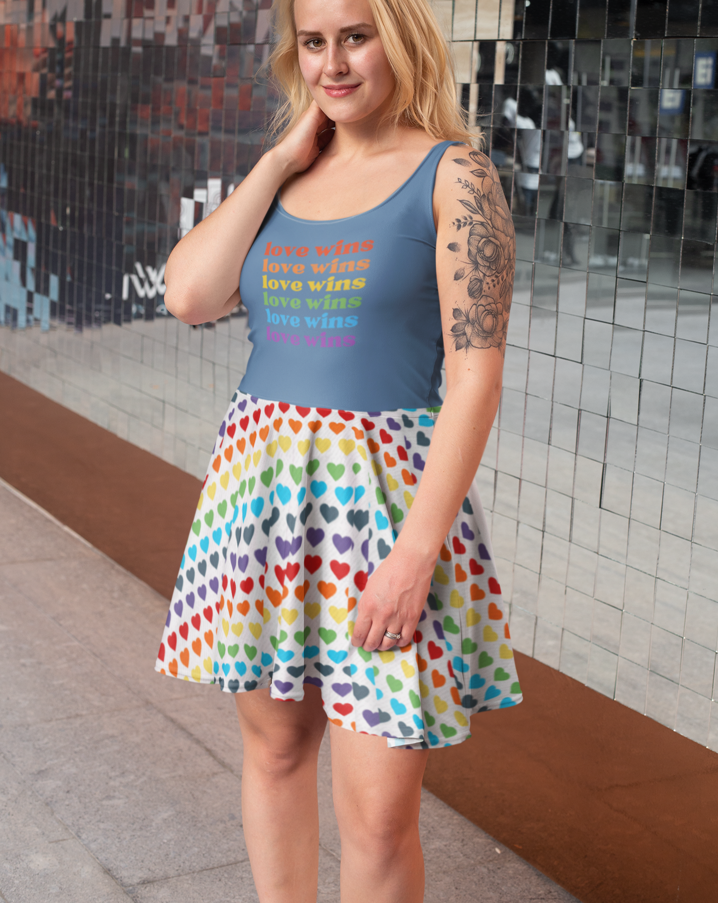 "Love Wins" - Skater Dress