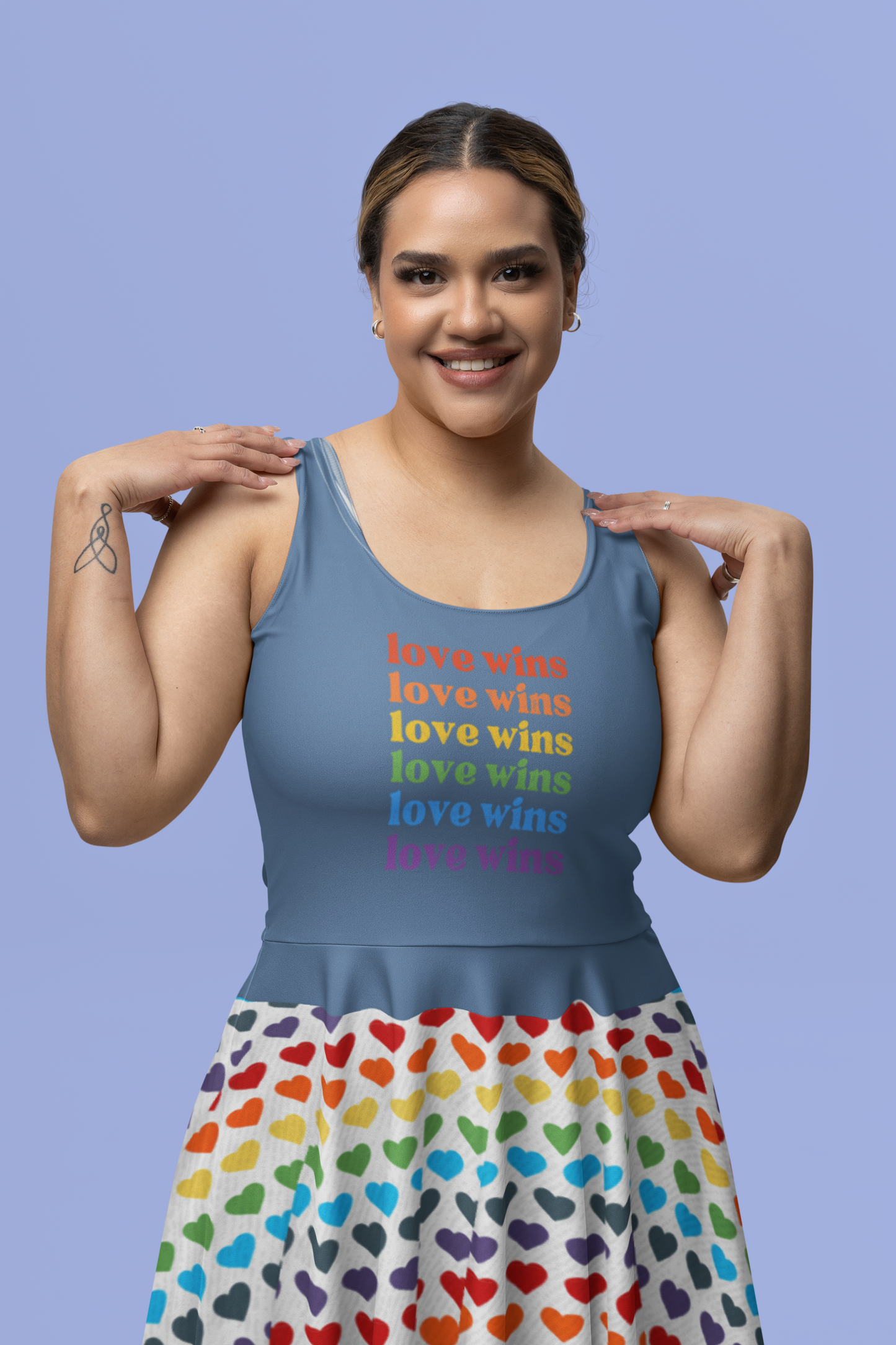 "Love Wins" - Skater Dress