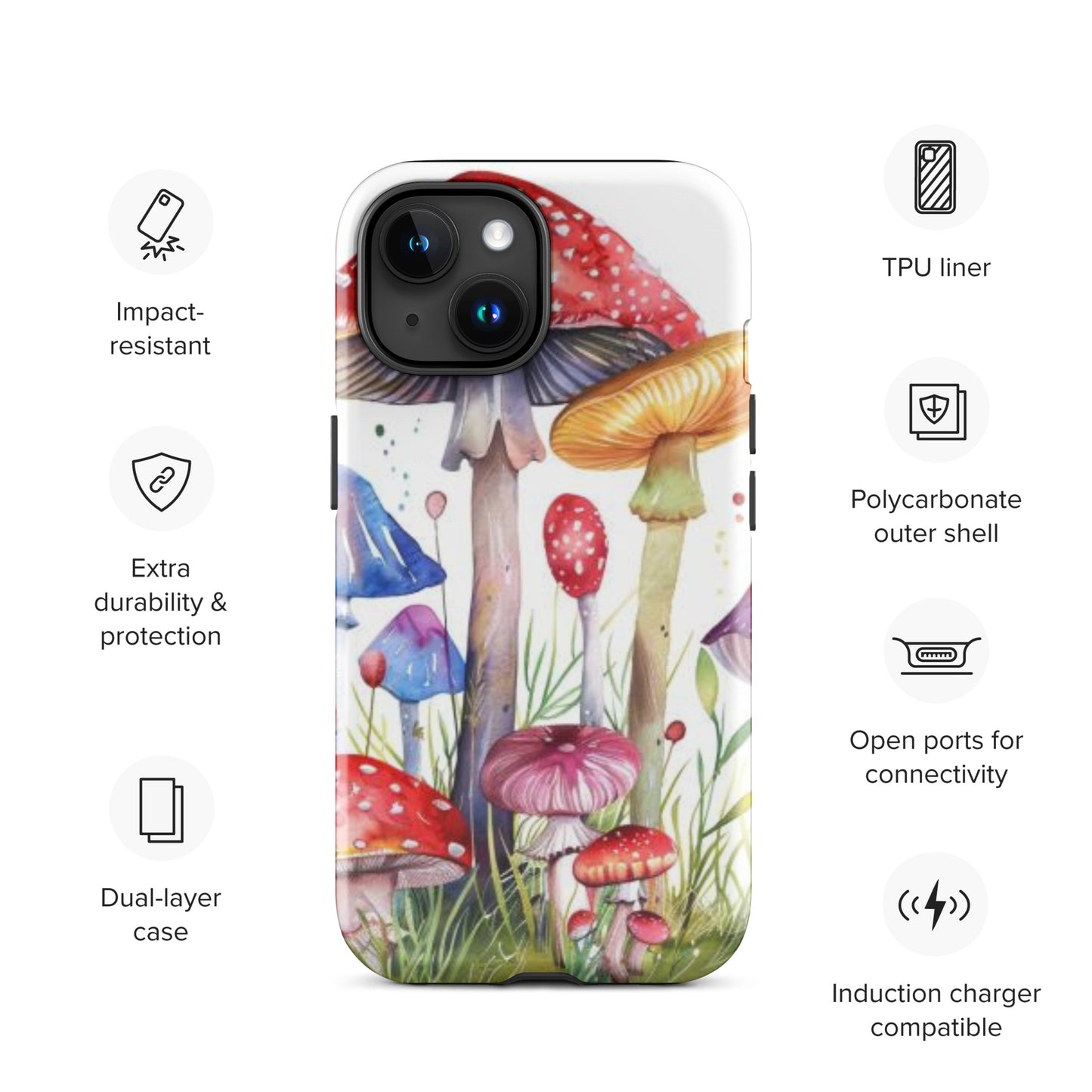 Mystic MushroomsTough Case for iPhone®