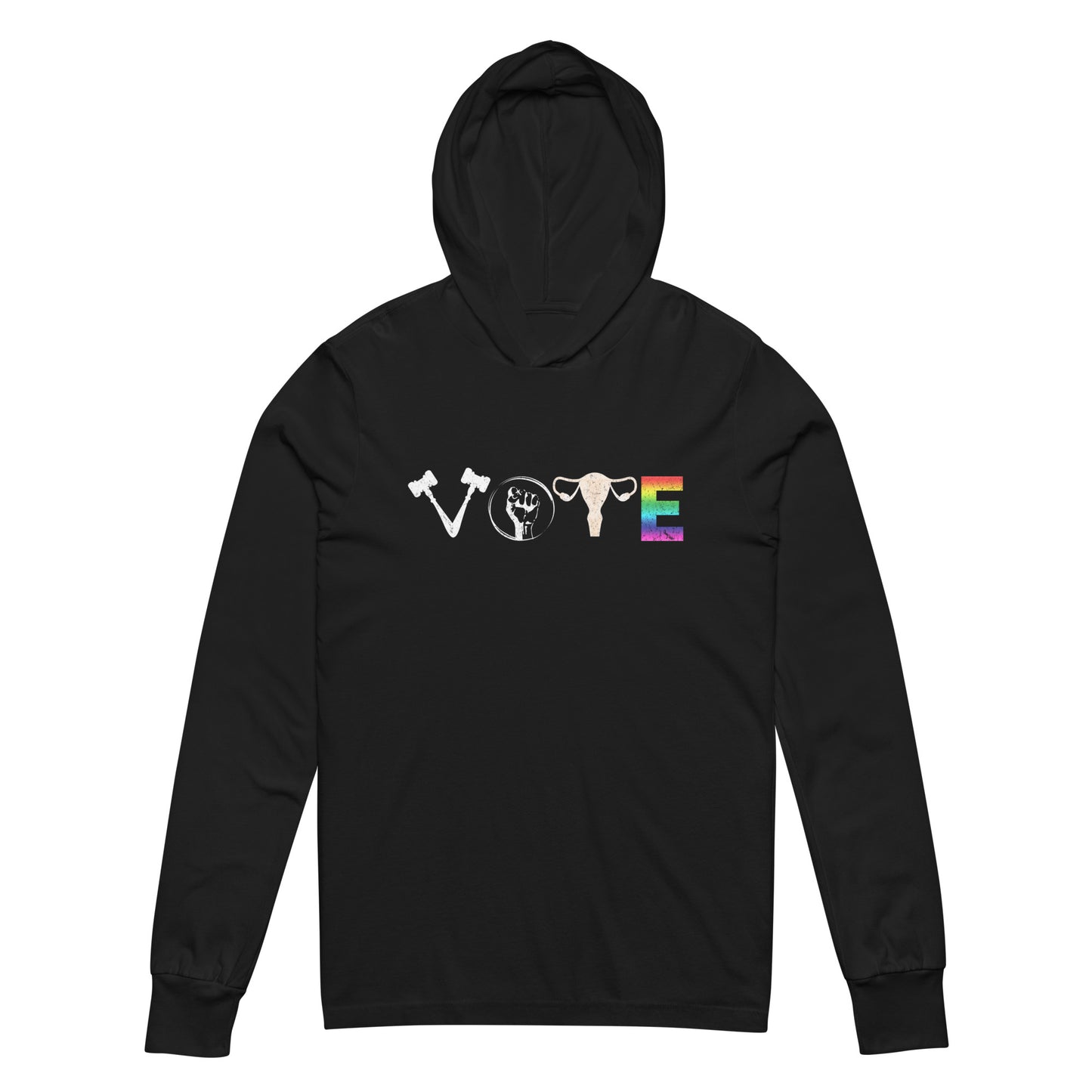 "VOTE" - Hooded long-sleeve tee