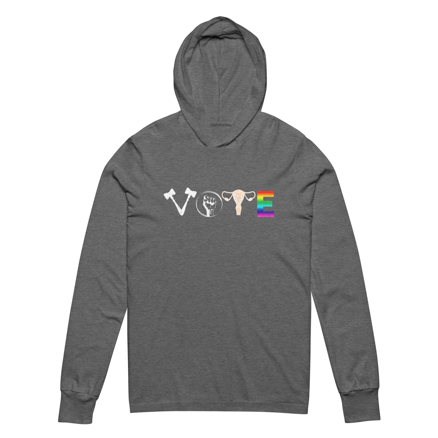 "VOTE" - Hooded long-sleeve tee
