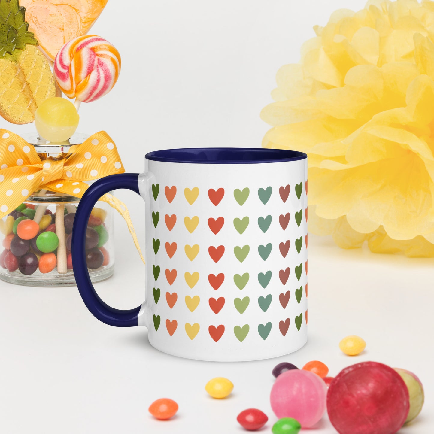 Love Heart Mug with Color Inside