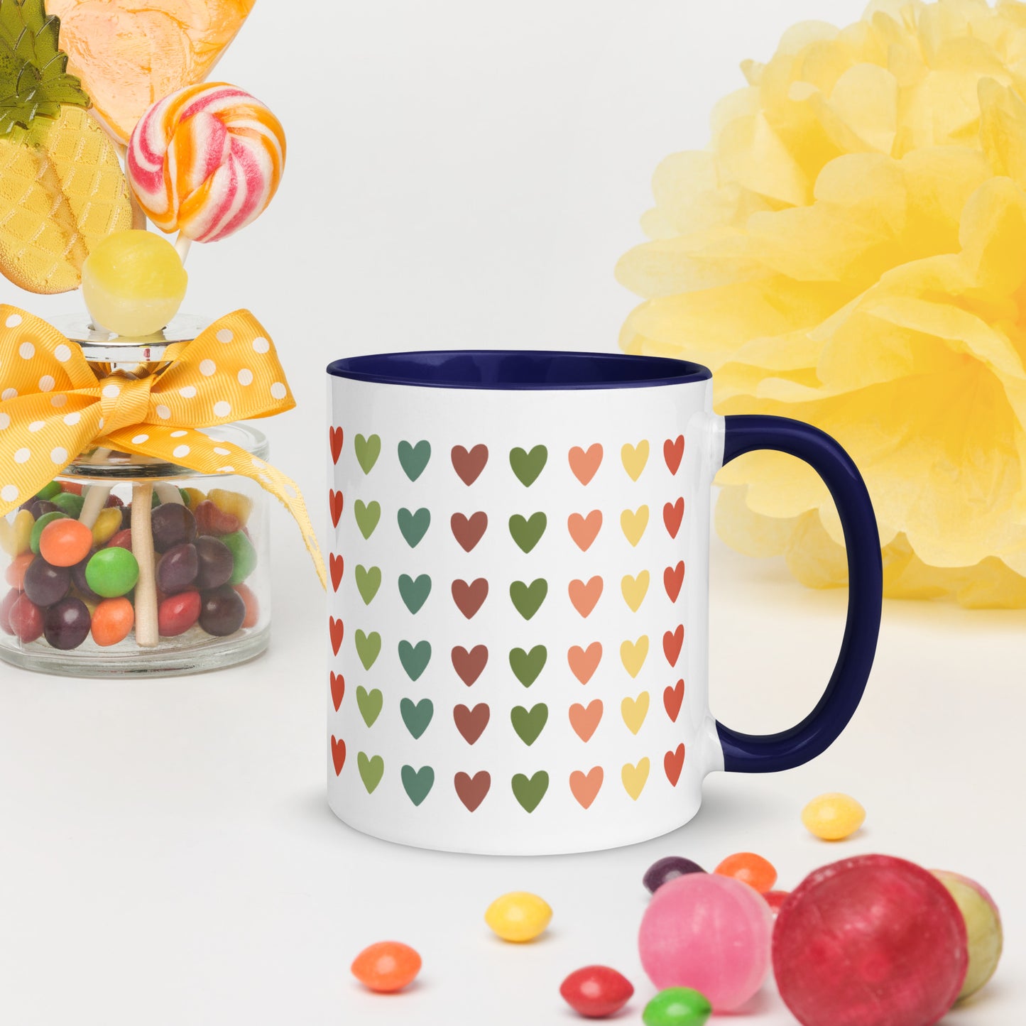 Love Heart Mug with Color Inside