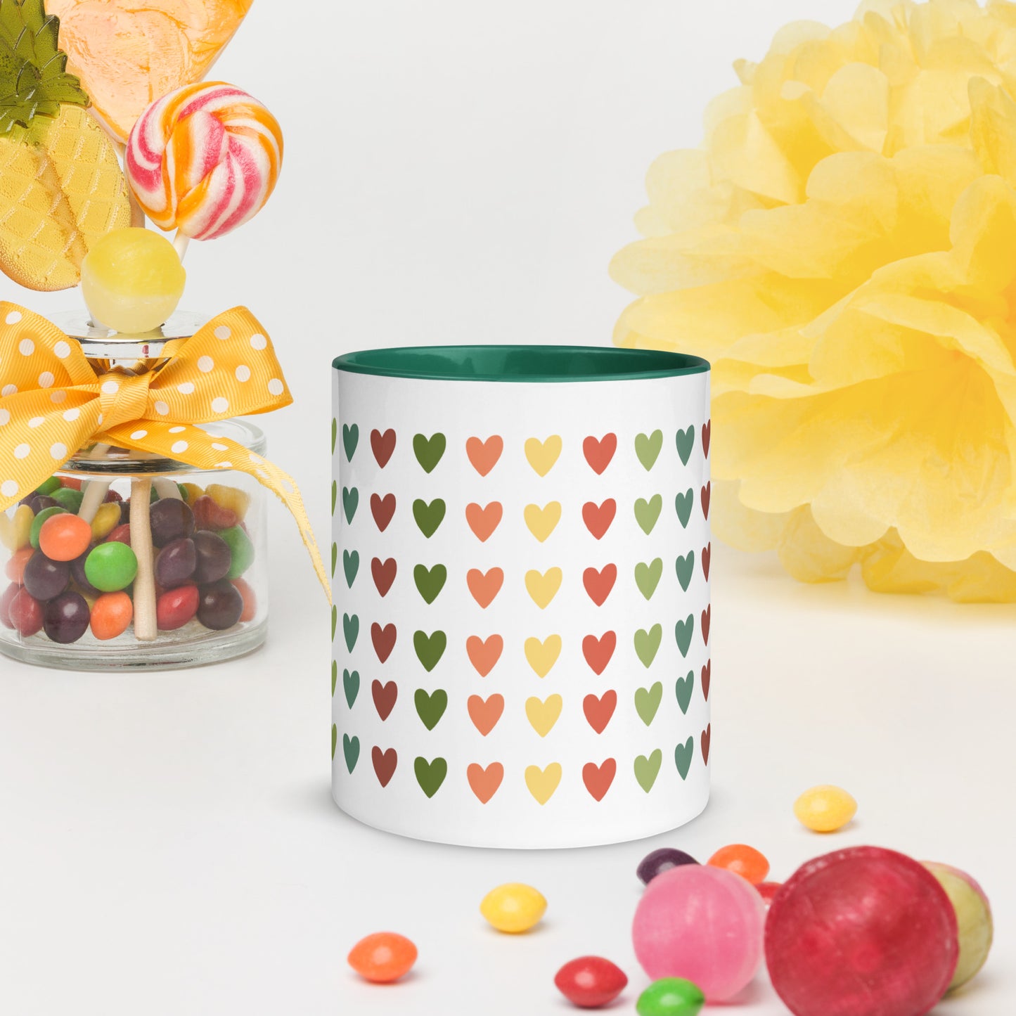 Love Heart Mug with Color Inside