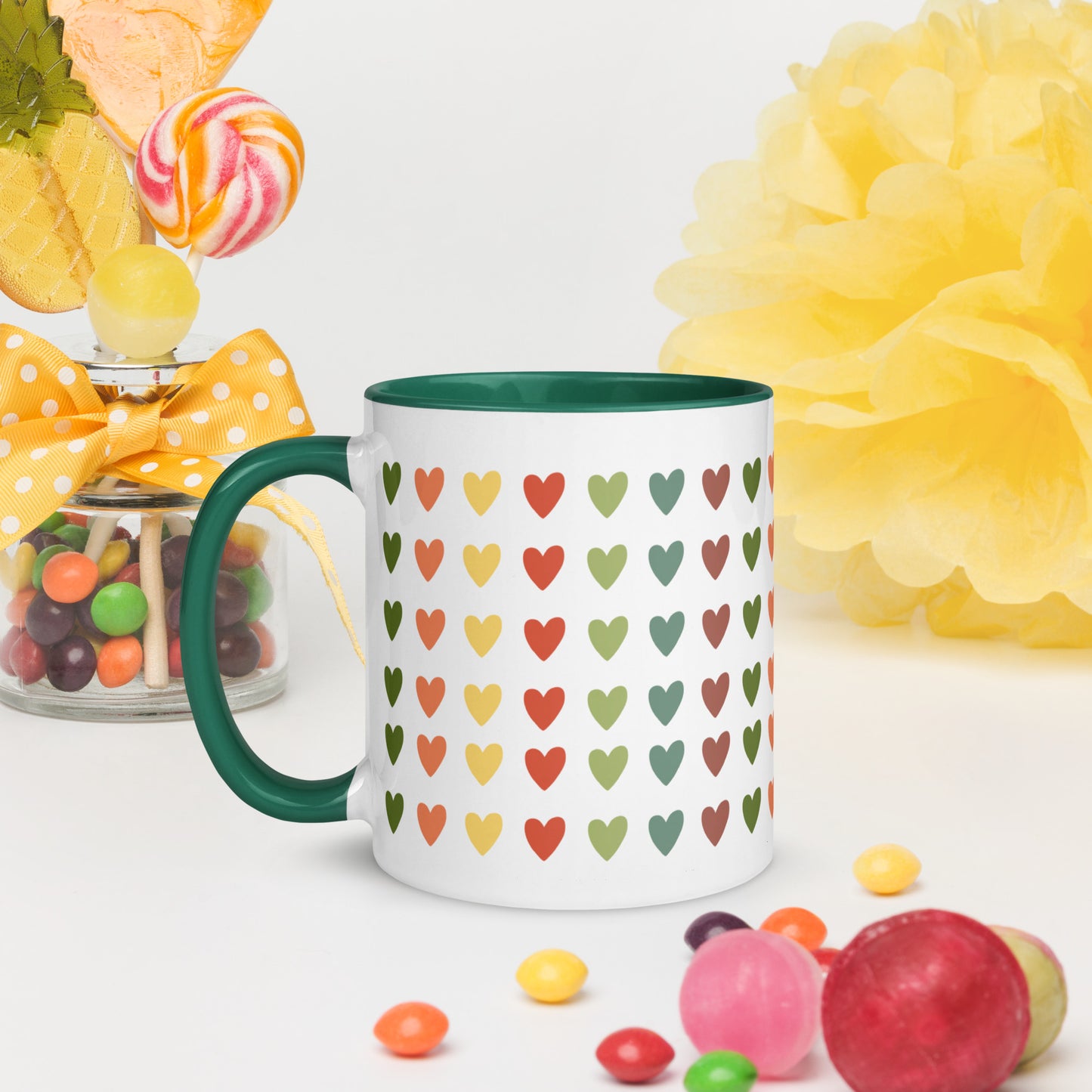 Love Heart Mug with Color Inside