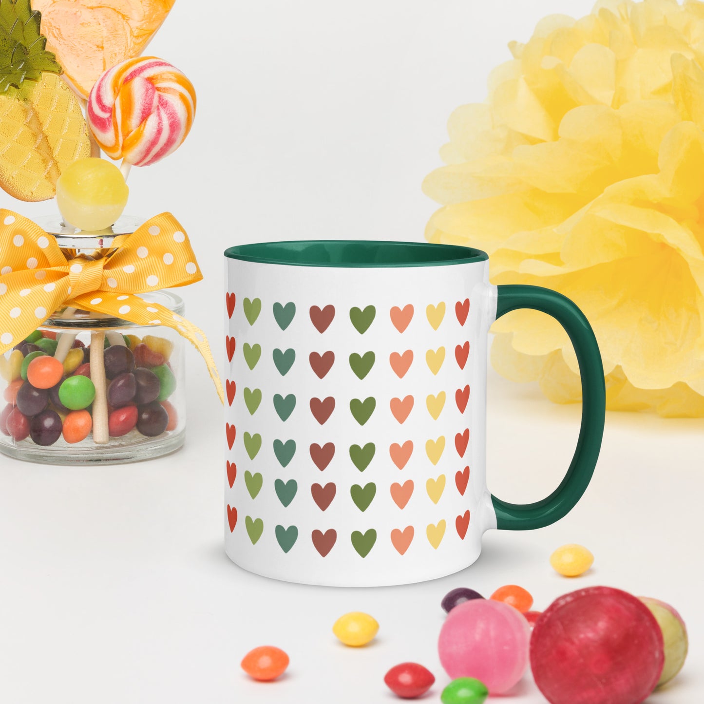 Love Heart Mug with Color Inside