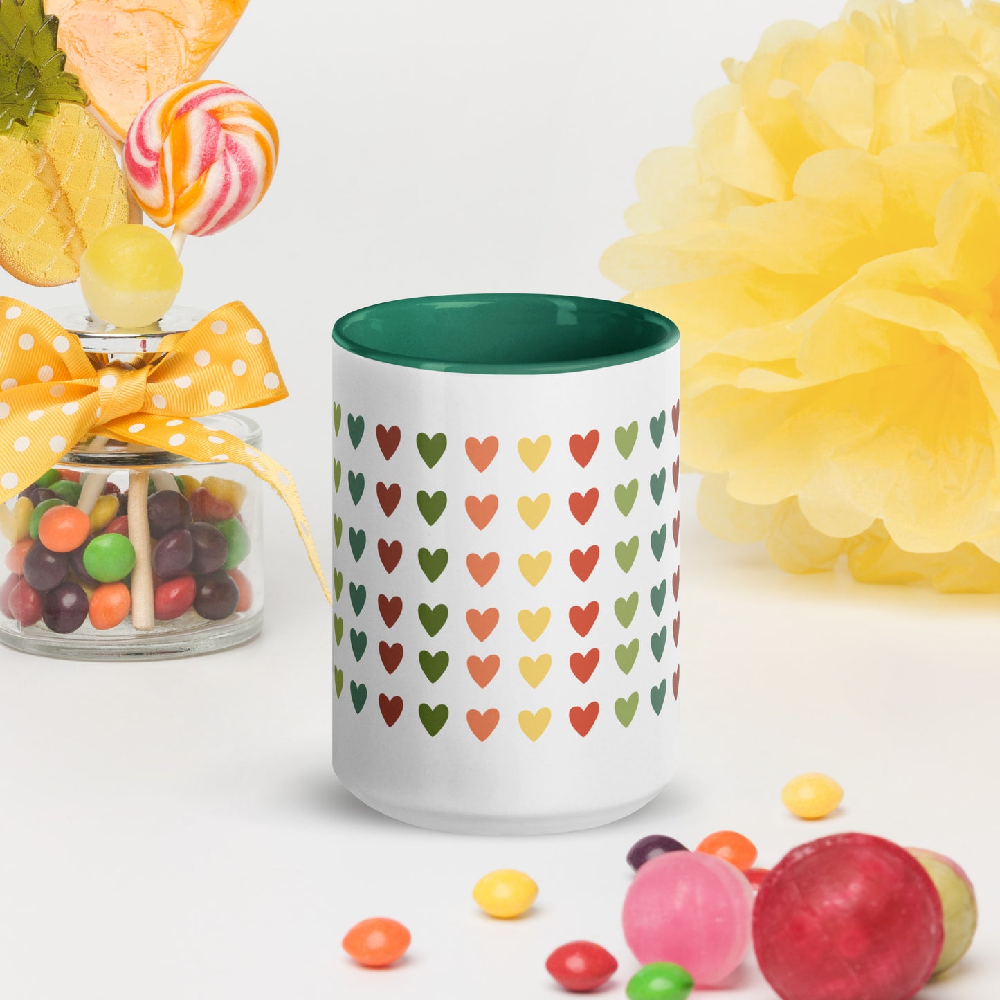 Love Heart Mug with Color Inside