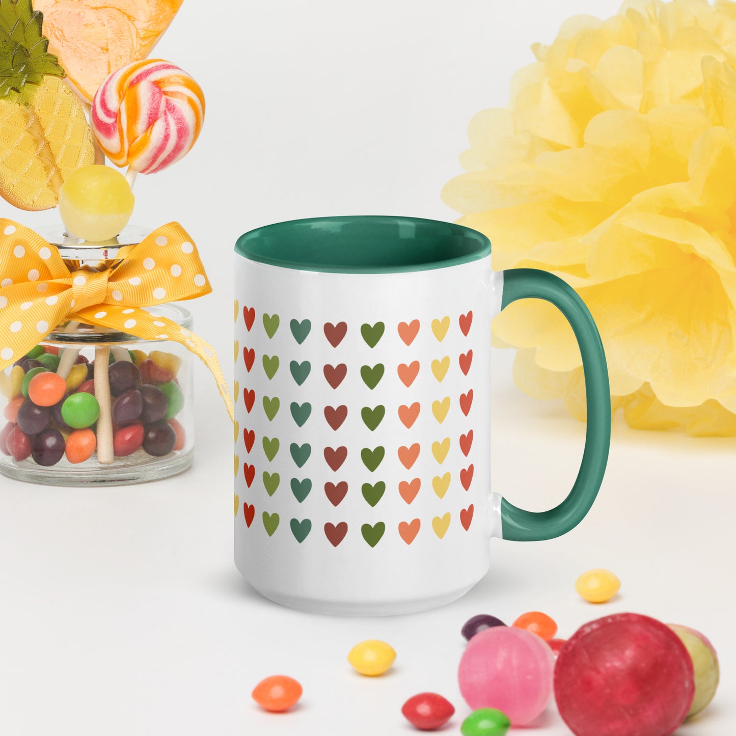 Love Heart Mug with Color Inside