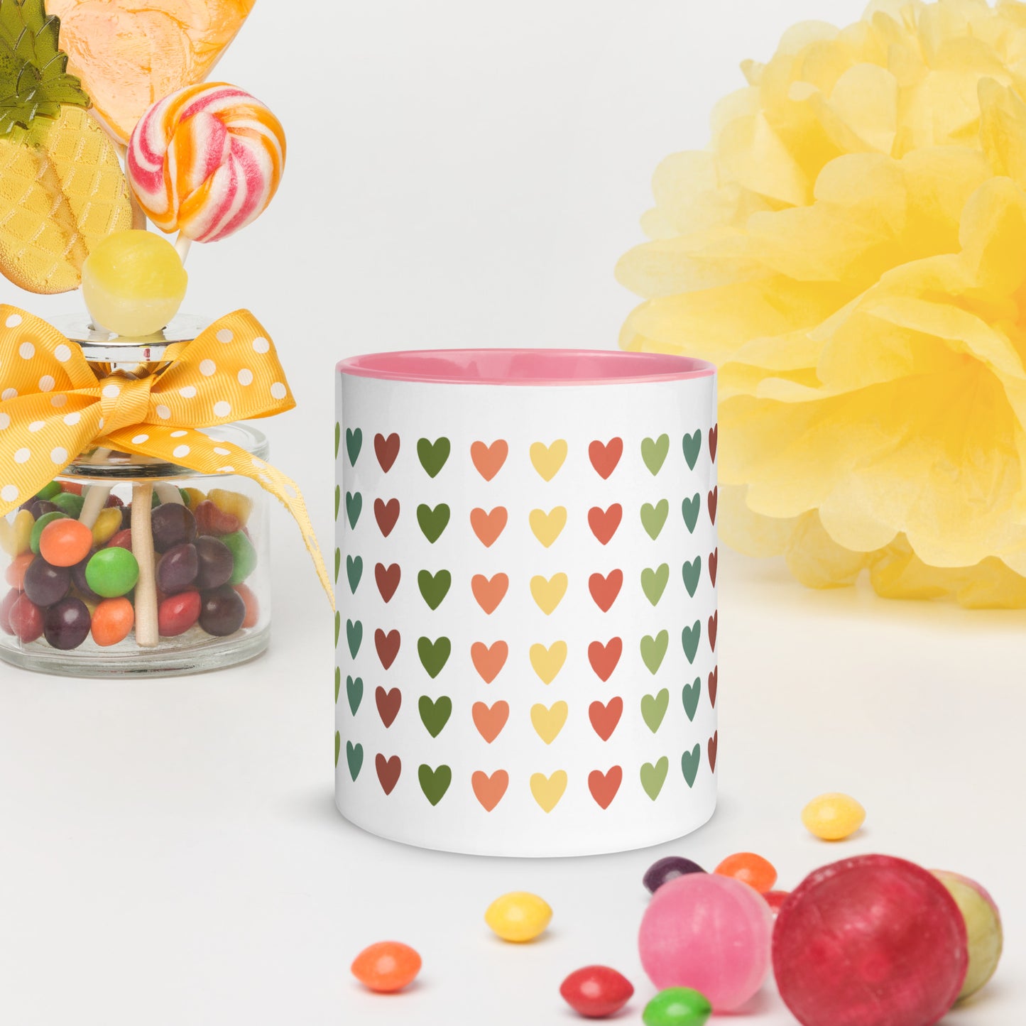Love Heart Mug with Color Inside