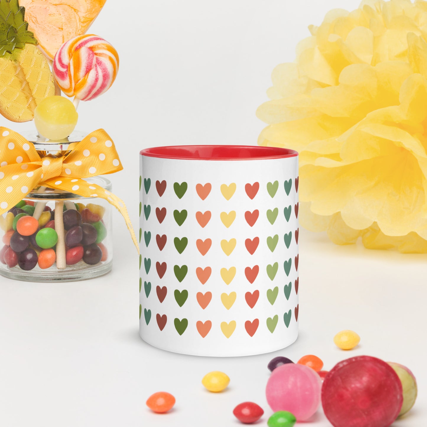 Love Heart Mug with Color Inside