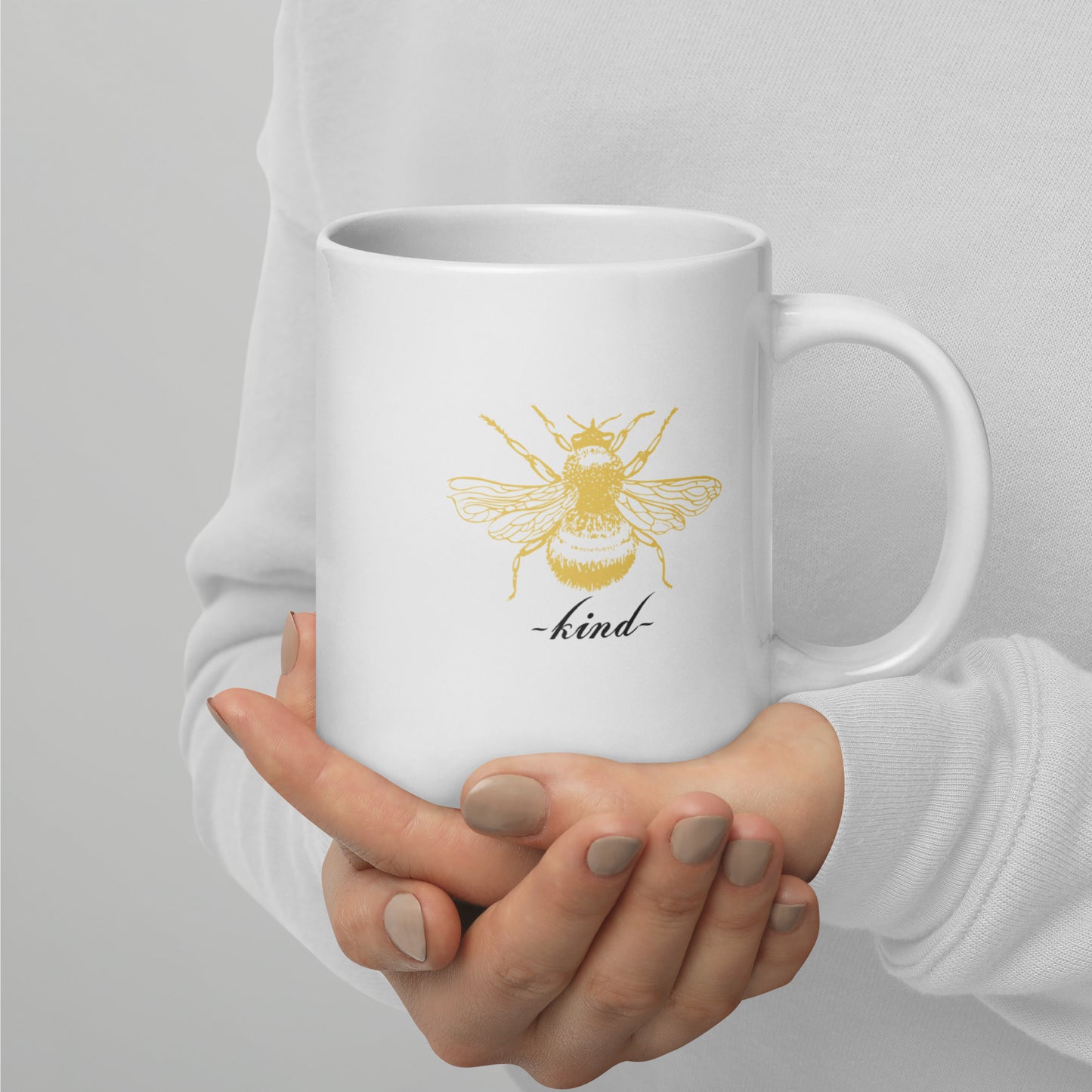 funny bee kind mug