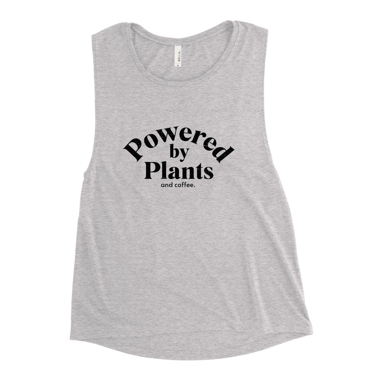 "Powered By Plants" - Ladies’ Muscle Tank