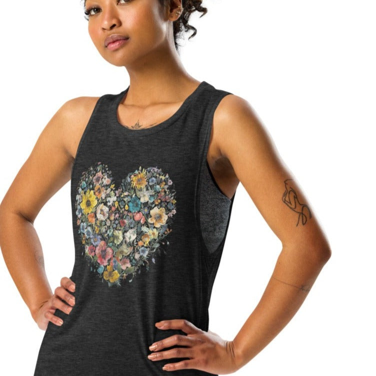 Flower Love - Ladies’ Muscle Tank