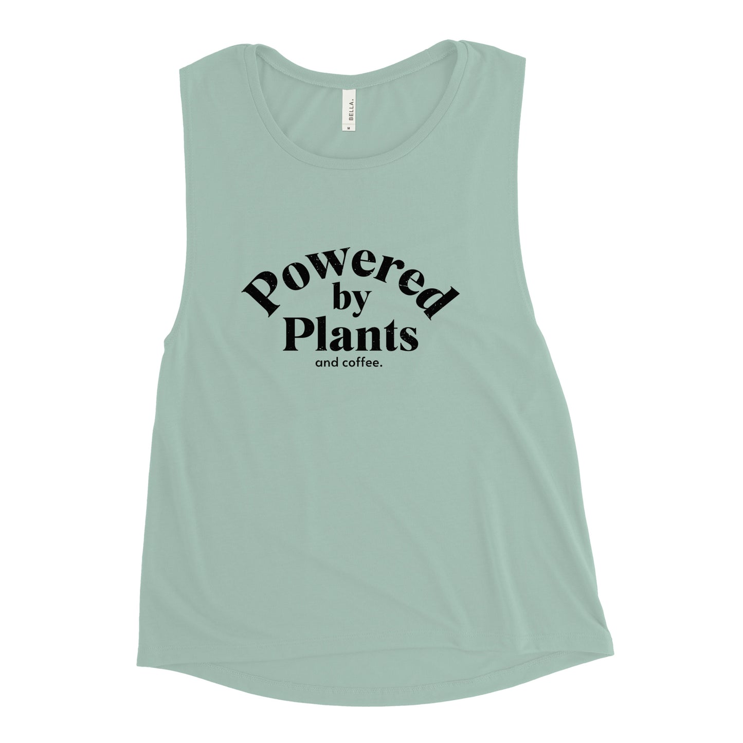 "Powered By Plants" - Ladies’ Muscle Tank