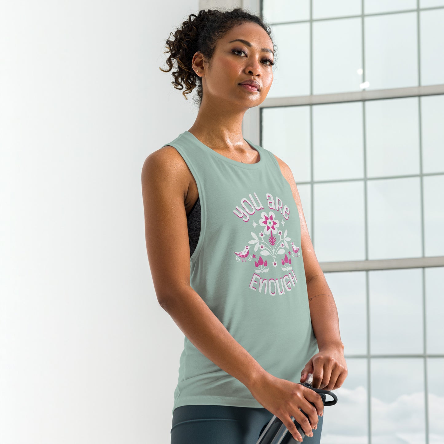 "You are Enough" - Ladies’ Muscle Tank