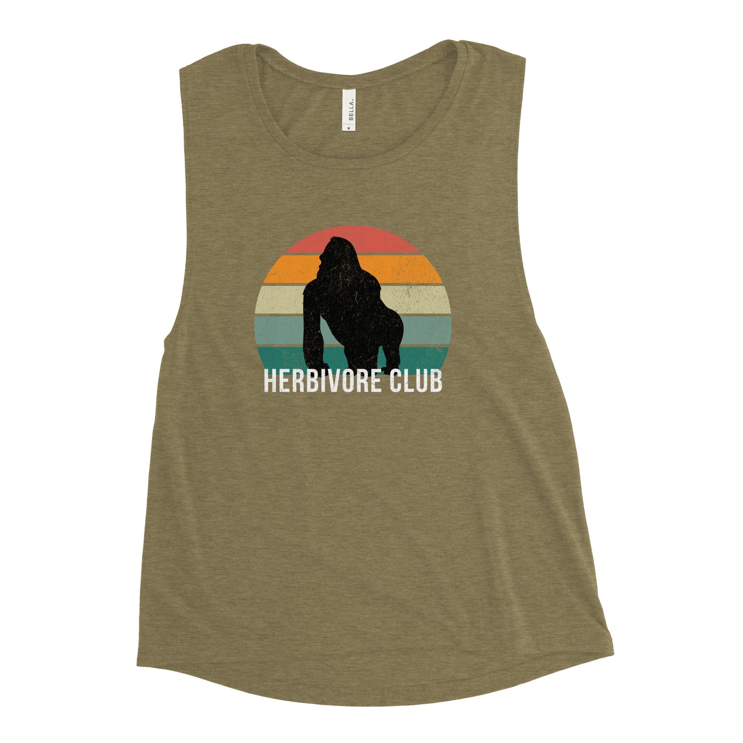 Gorilla "Herbivore Club" - Ladies’ Muscle Tank