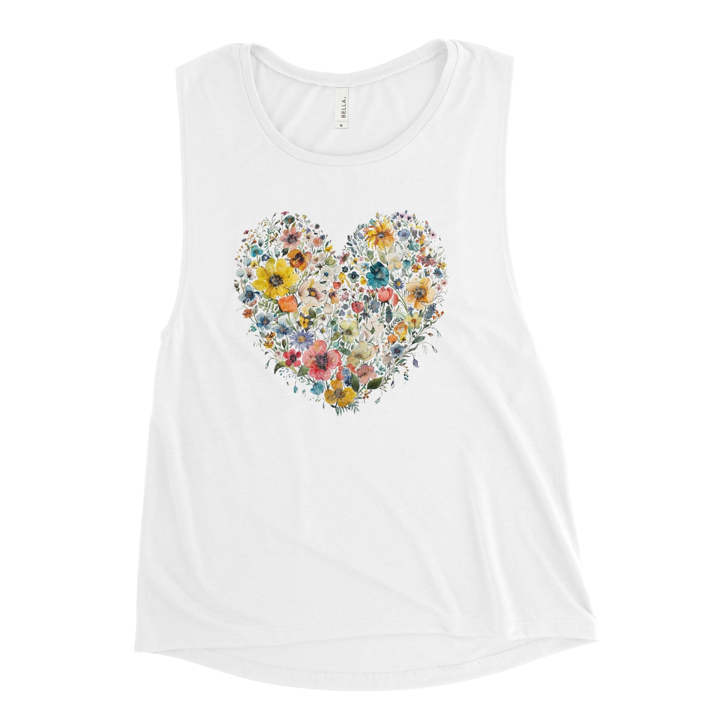Flower Love - Ladies’ Muscle Tank