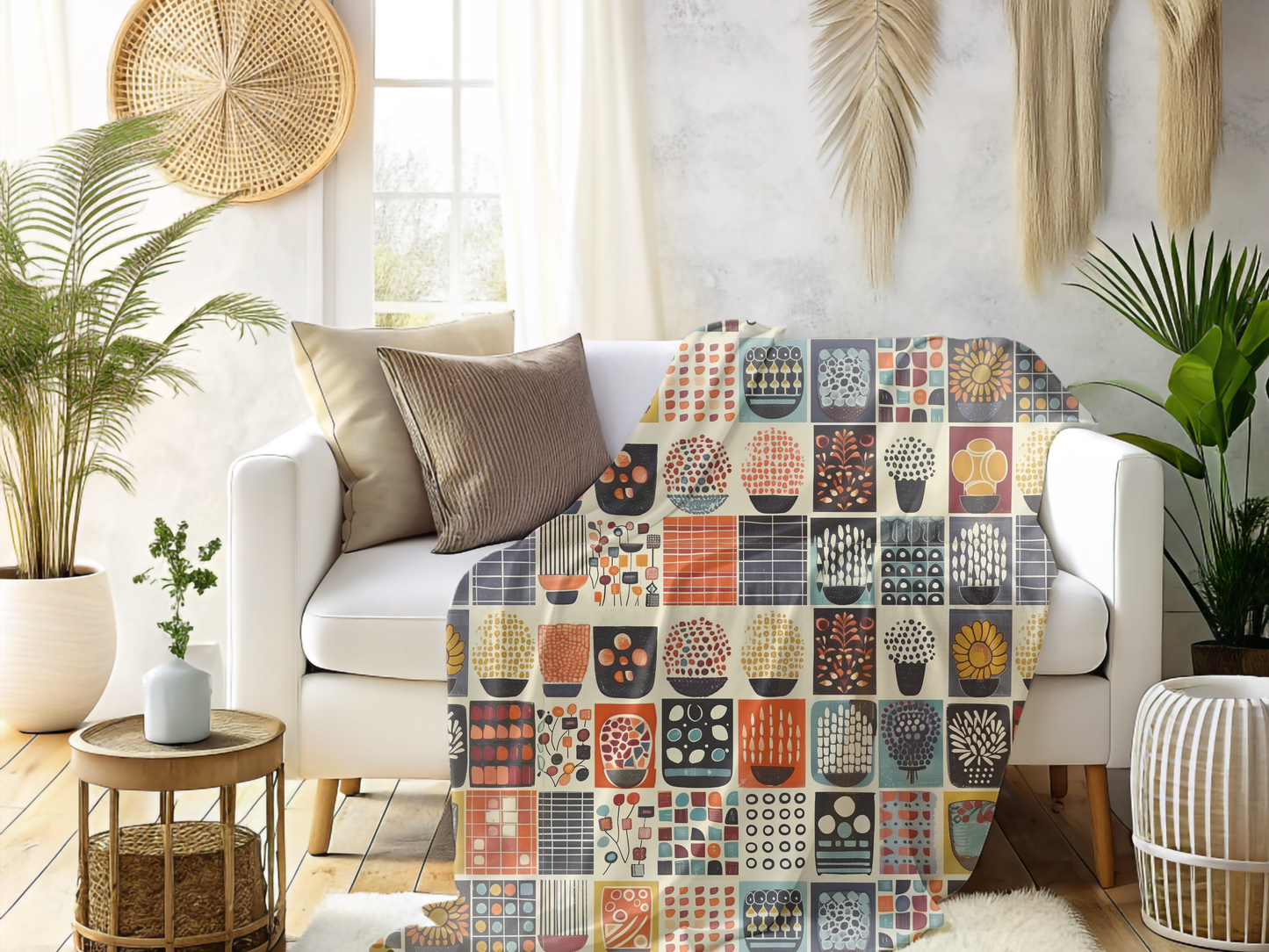 "Florence" Sherpa blanket