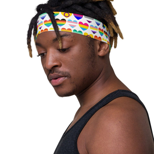 LGBTQ hearts Headband