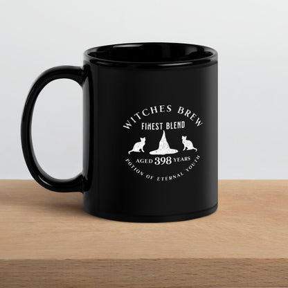 "Witches brew"  Black Glossy Mug