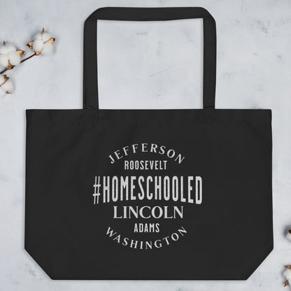 Homeschooled Presidents  - Large organic tote bag