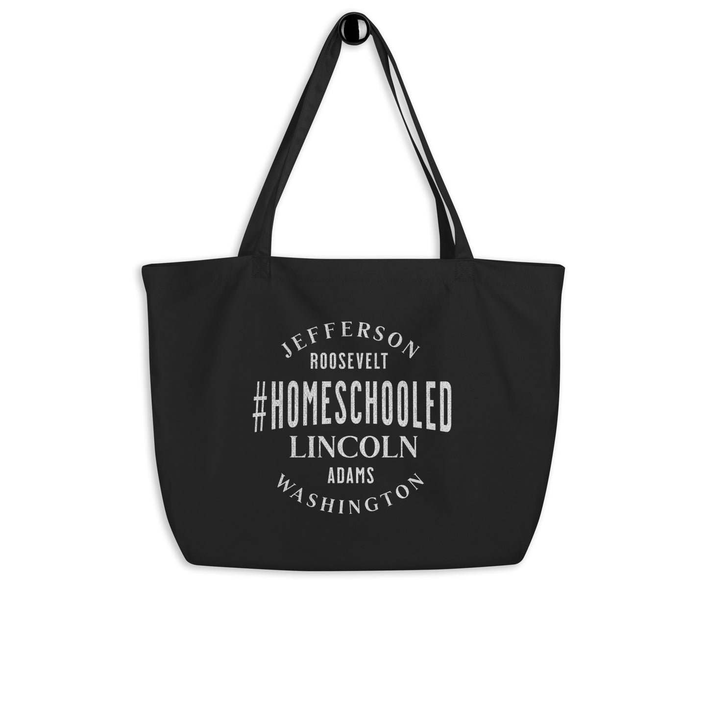 Homeschooled Presidents  - Large organic tote bag