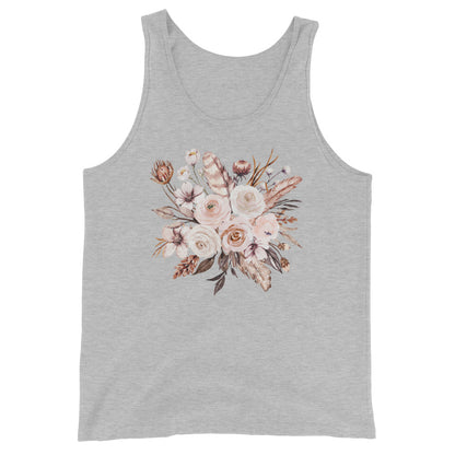 "Vintage Flowers" - Unisex Tank Top