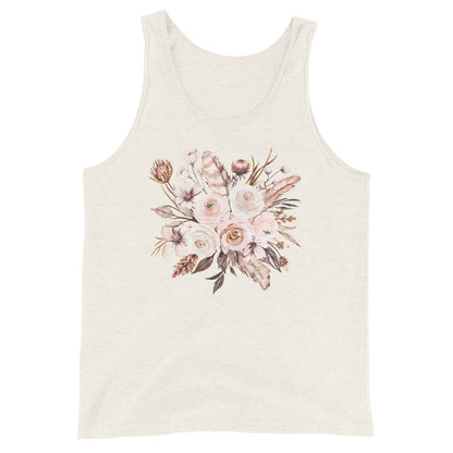 "Vintage Flowers" - Unisex Tank Top