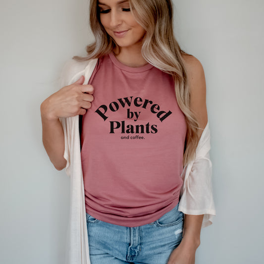 "Powered By Plants" - Ladies’ Muscle Tank