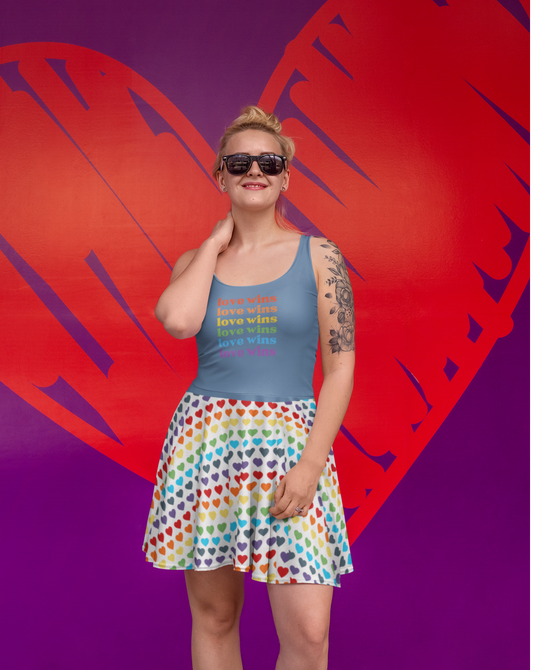 "Love Wins" - Skater Dress