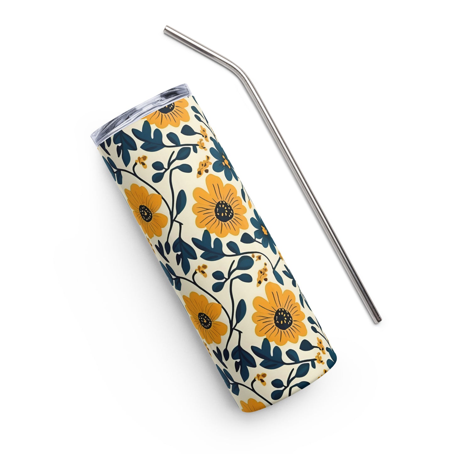 In Bloom stainless steel tumbler