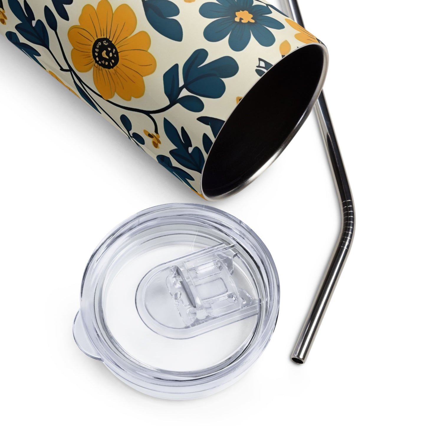 In Bloom stainless steel tumbler