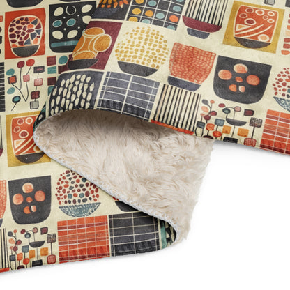"Florence" Sherpa blanket
