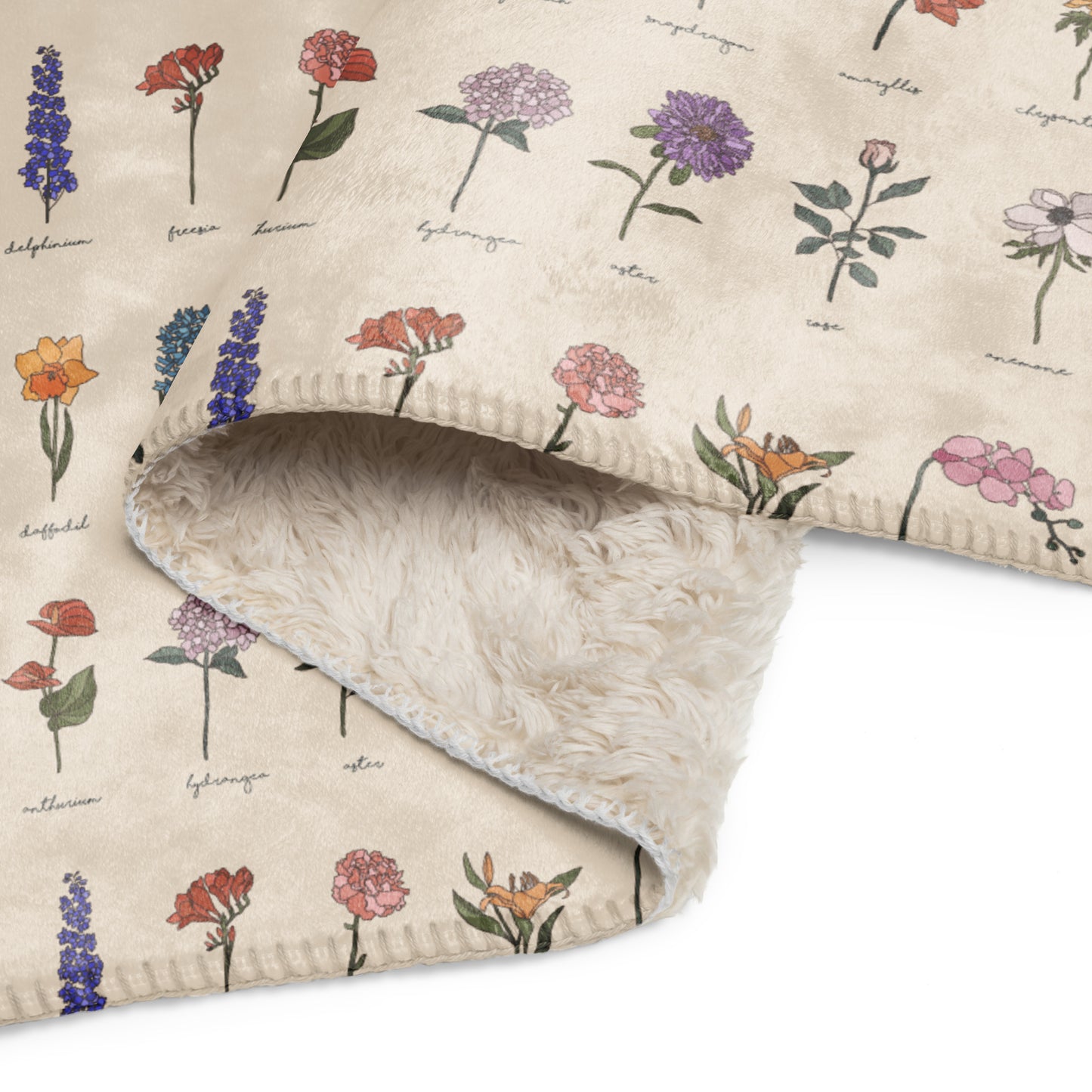 "Maisey" Sherpa blanket